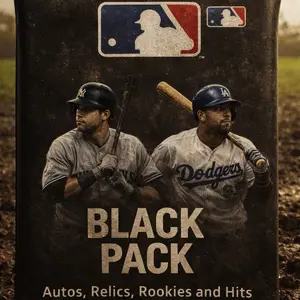 Baseball Edition !  MLB Black Pack! Includes (3) Rookies, Case Hit, Auto or Jersey Card *Image for Advertising purpose Only