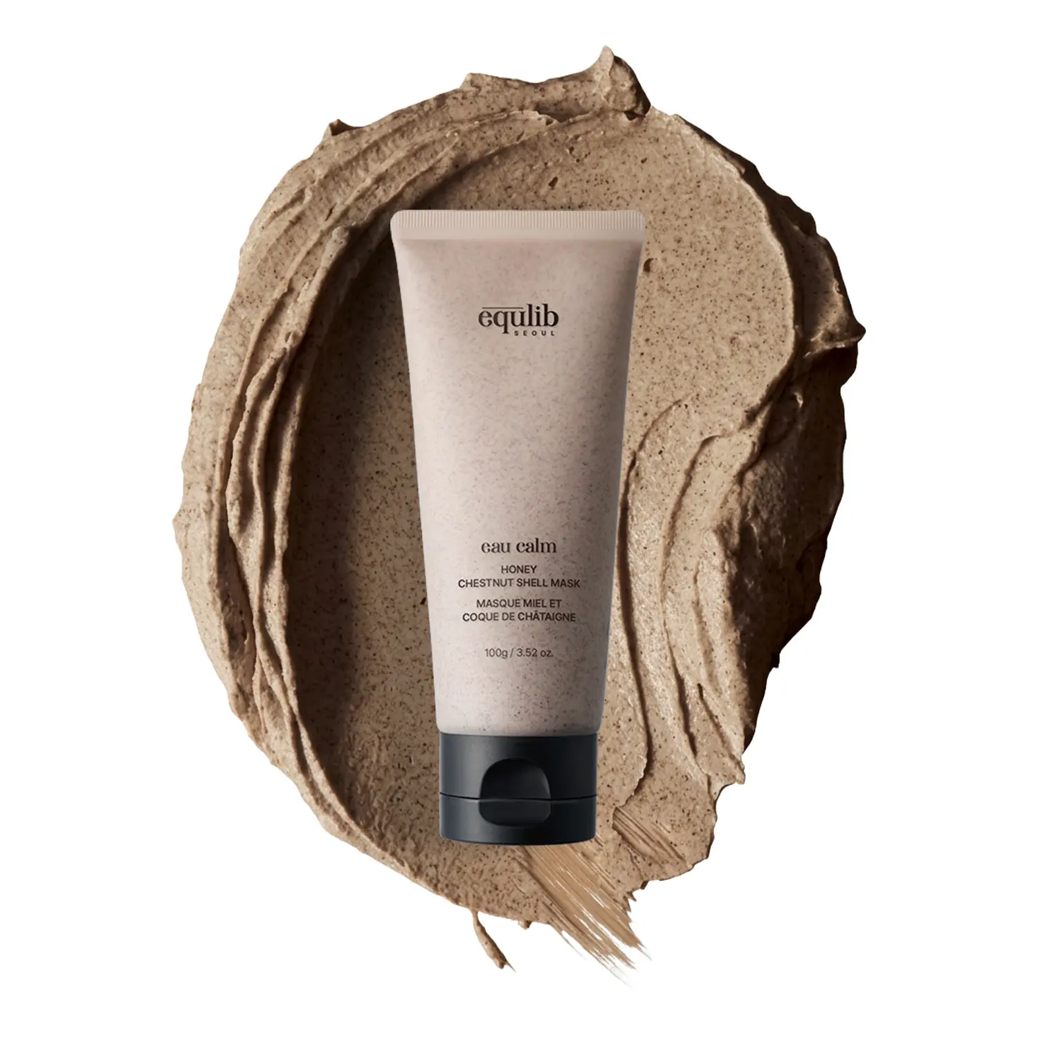 Equlib Eau Calm Honey Chestnut Shell Mask | Pore Refining Clay Face Mask | Niacinamide & Zinc PCA Wash-Off Mask | Oil Control & Hydrating Facial Mask