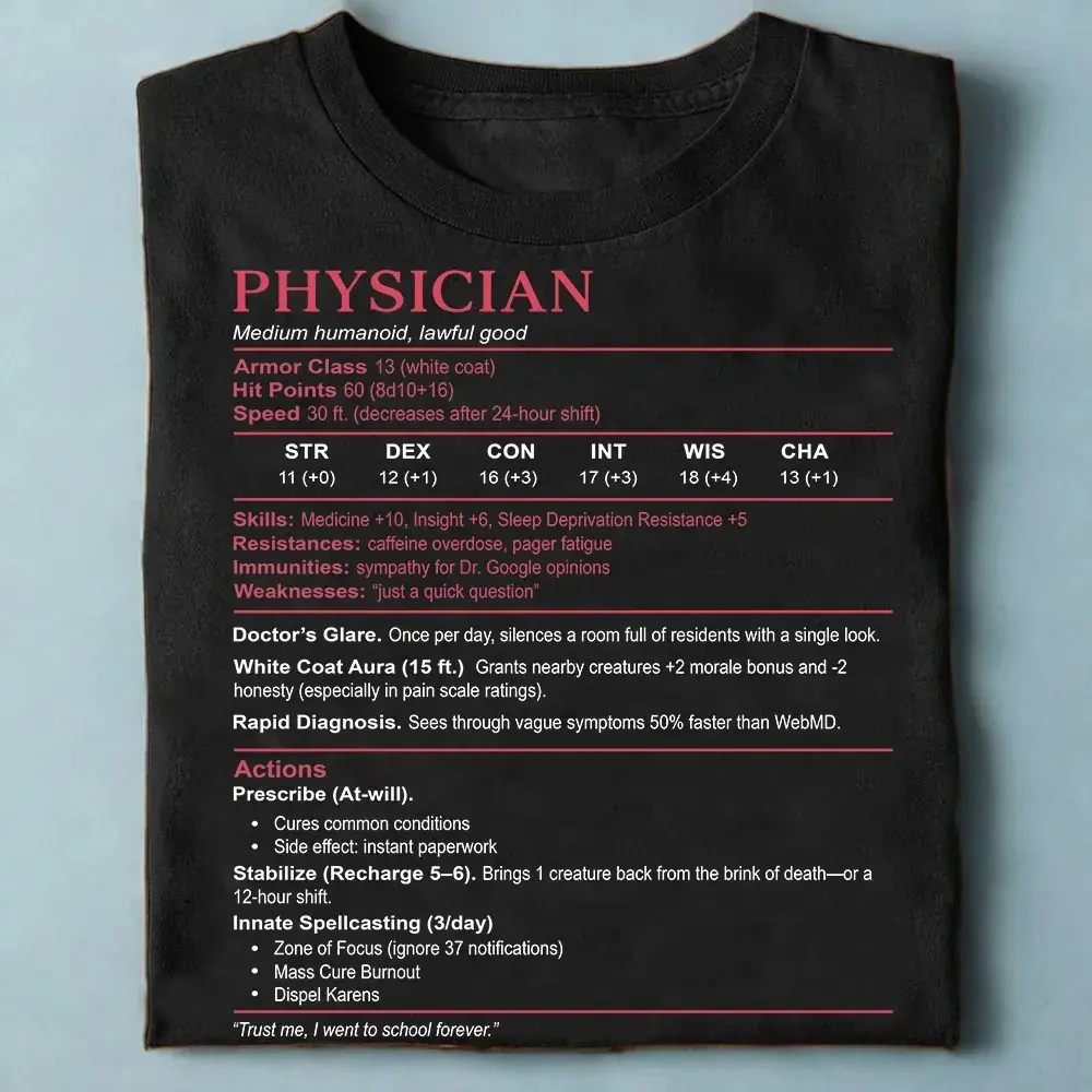 Physician Stats Classic Unisex T-Shirt