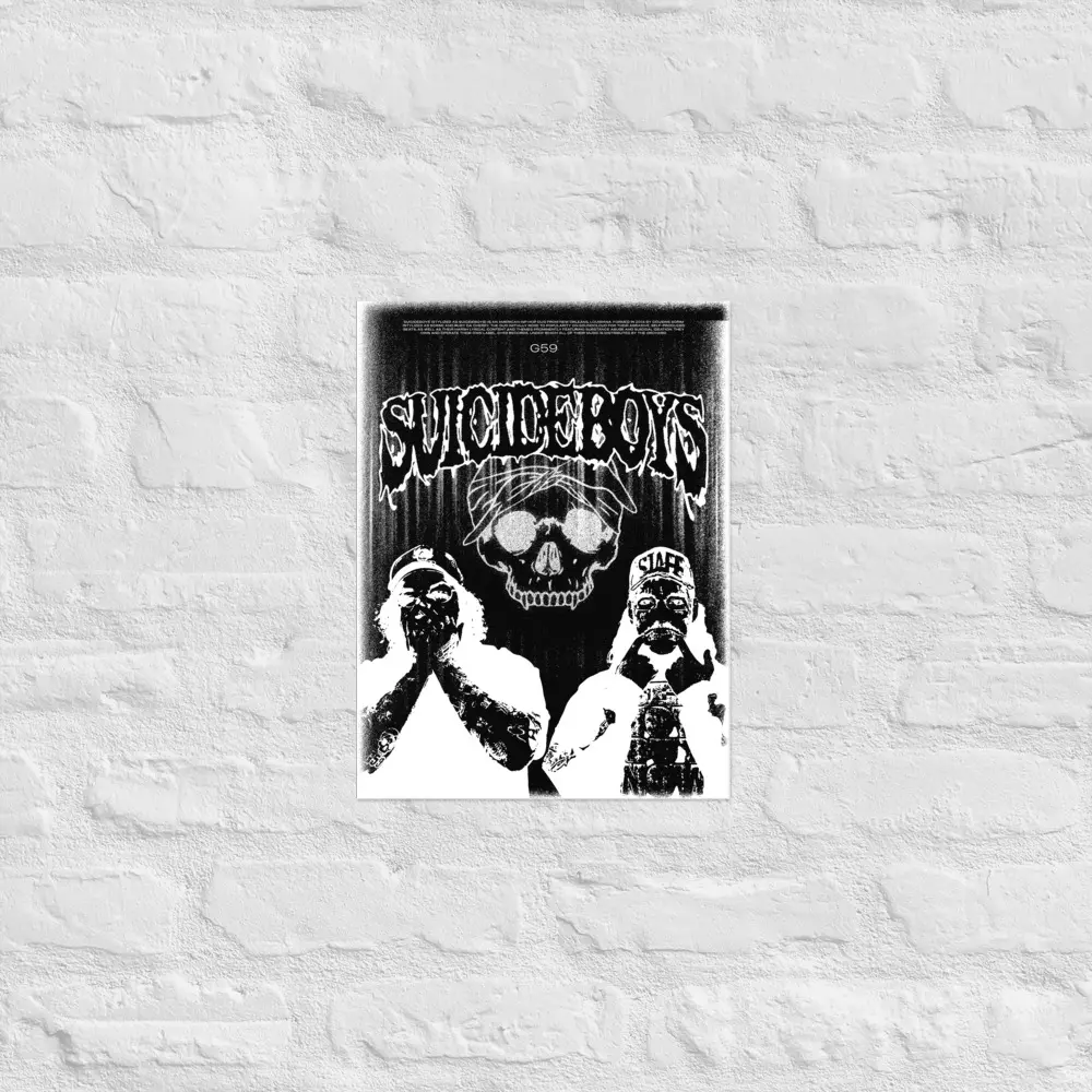 Suicide Boys, Poster, music posters, artist poster, home decor, home art