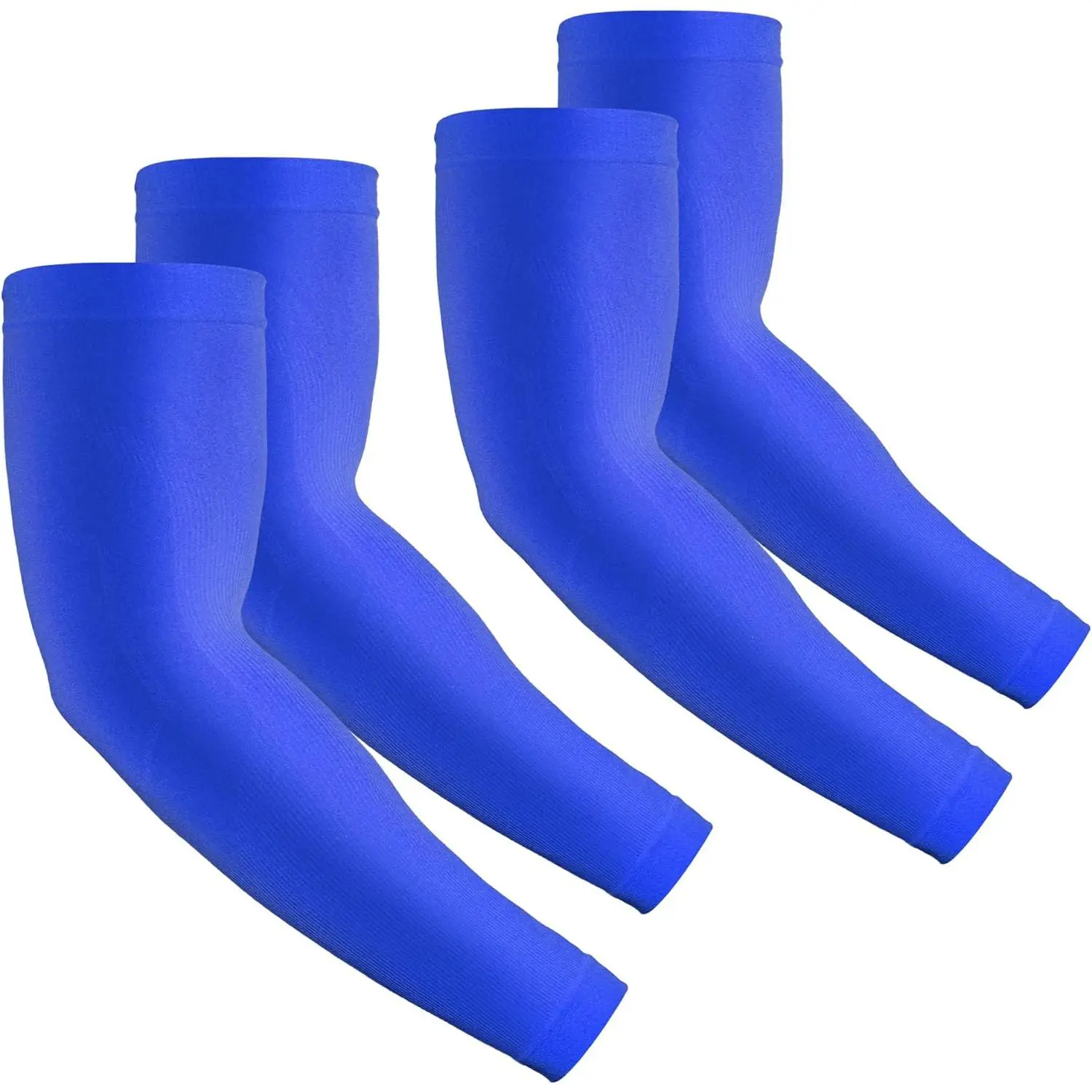 2 Pairs UV Protection Cooling Arm Sleeves Compression Sun Sleeves for Men Women Youth,  Cover Up, UPF 50