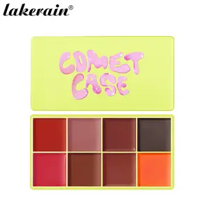 All-in-One Matte Cream Contour Palette for Face, DIY Color Mix Blush Highlighter Bronzer Lip, Smooth Texture Seamless Buildable Coverage, Travel Essential for Busy Mornings Holiday