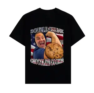 Double Chunk Chocolate Cookie Rizzler Joke Gifts T-Shirt T-Shirt Cotton Menswear Top Relaxed Fit