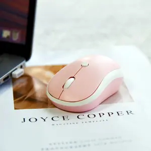 Mofii Pink Wireless Mouse - Optical, Ambidextrous, Sleek & Comfortable, Compact & Portable, Silent Operation Office Mouse, Compatible with Desktops & Laptops (Battery Not Included)