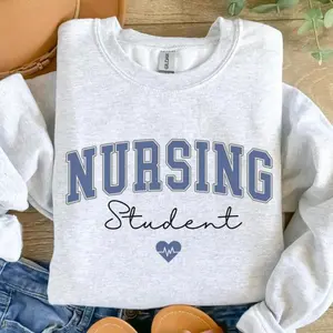 Nursing Student T-Shirt or Sweatshirt, Nurse Student Crewneck Womenswear, Future Nurse Tee, Nursing School Shirt