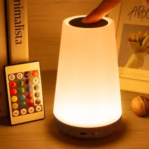 13-Color Touch & Remote-Controlled Table/RGB Lamp ，Featuring Ambient Lighting and a Dedicated Eye-Protection Mode. Ideal for Children's Rooms, Bedside Lighting, Study Rooms, and Desks. Home Decor and an Essential Gift for the Holidays. friendship outdoorf