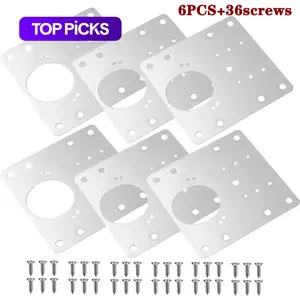 Cabinet Door Hinge Repair Plate, Reinforcement Plate Repair Plate, Hinge Cabinet Door Thickening Installation Fixing Plate, Furniture Hinge, Directly Fixed Hydraulic Hinge Belt Screws, Door Hardware