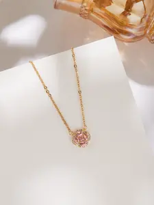 Elegant Four-Leaf Clover Necklace, Synthetic Simulated Gemstone Pendant, Perfect for Daily Wear, Parties, Gifts
