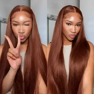 Mscoco Copper Brown Human Hair Wig 6×5 Glueless Lace Wig Snug Fit Straight & Body Wave Wear & Go Wig #TikTokshopCyberMonday #outdoorfun #TiktokShopBlackFriday #christmassale2025