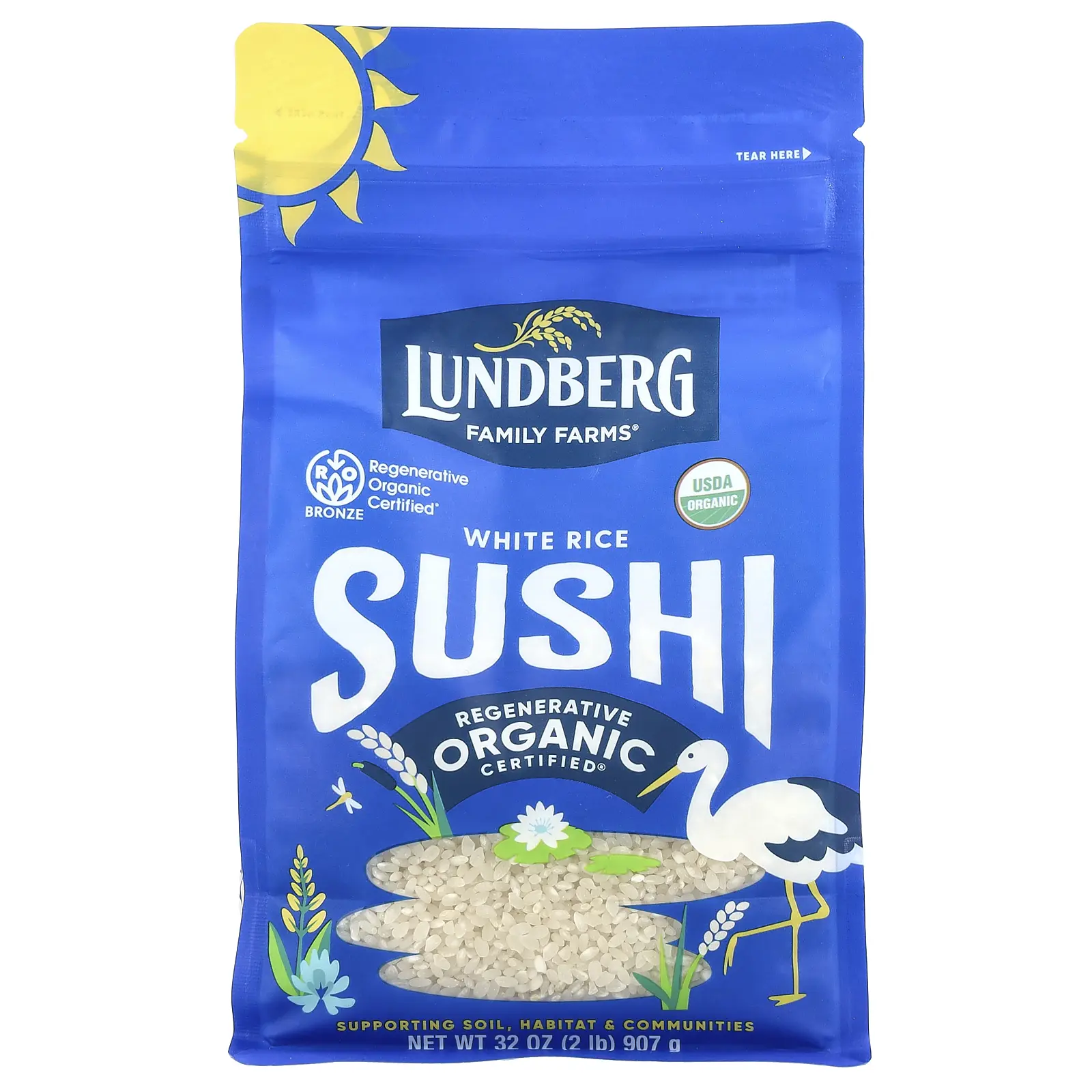 Lundberg Organic White Rice Sushi, 32 oz (907 g)