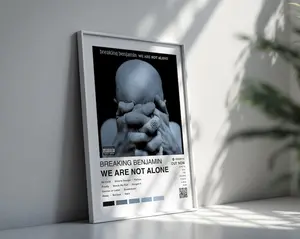 Breaking Benjamin Poster Unframed | We Are Not Alone Poster | Album Cover Poster | High Quality Prints | Music poster