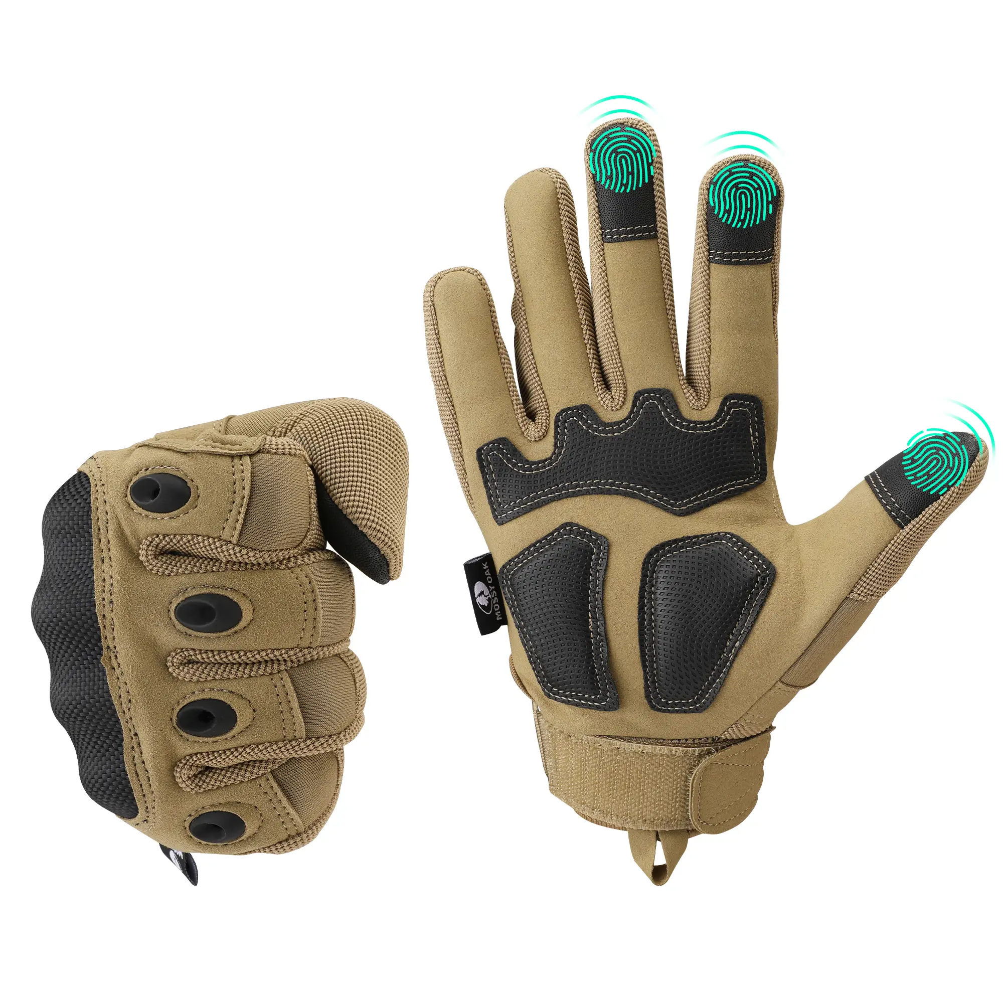 #summersale Mossy Oak Tactical Gloves for Men, Touch Screen Airsoft Gloves with Hard Knuckle for Hunting, Paintball, Hiking, Camping