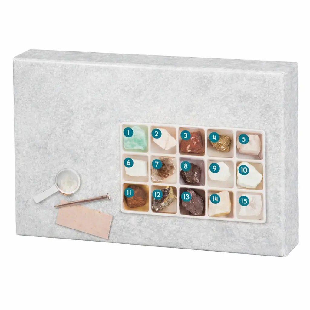 Toysmith Mineral Science Kit | Rock & Crystal Exploration STEM Learning Set for Kids