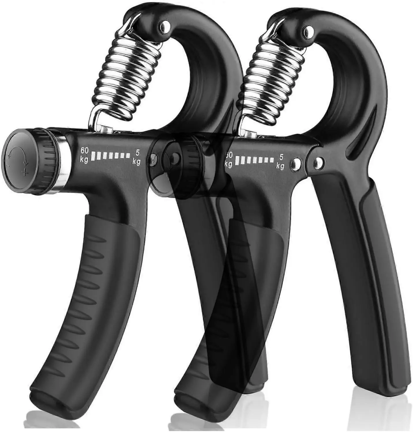 Grip Strength Trainer, Hand Grip Exerciser Strengthener with Adjustable Resistance 11-132 Lbs (5-60kg), Forearm Strengthener, Hand Exerciser for Muscle Building and Injury Recover
