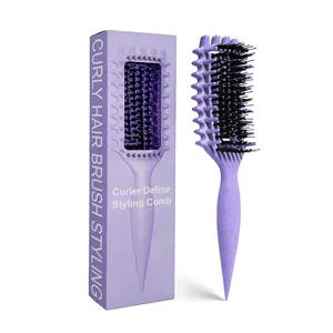 Curly Hair Brush Candybrush Curl Defining Brush for Detangling Shaping and Defining Curls for Women, Men, Wet & Dry Hair