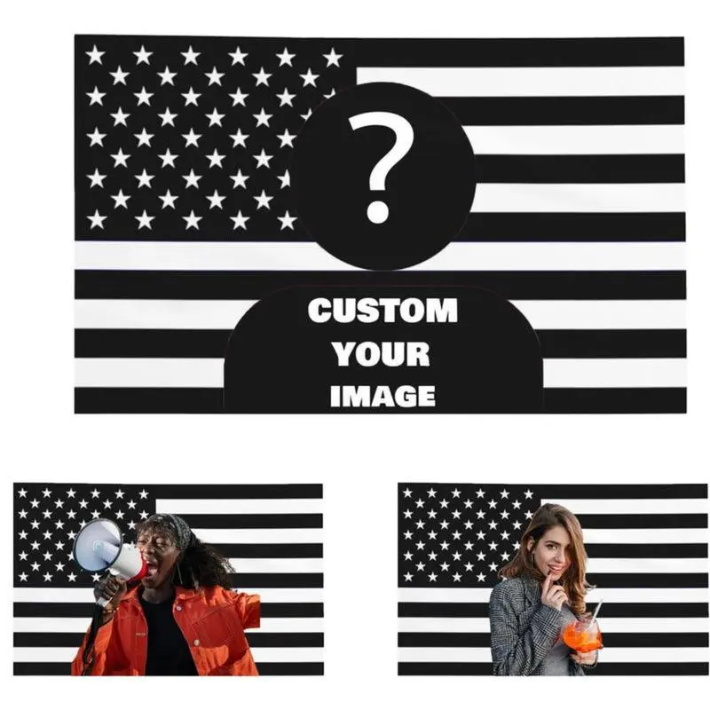Customizable America Photo Print Tapestry - Personalized Image Design, Durable Funny Wall Poster, Home Decoration, Independence Day Gift for Boyfriend, Indoors