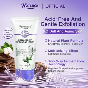 Hotluck Deep Exfoliating Lotion: Reduce Dead Skin Buildup with Plant-Based Particles