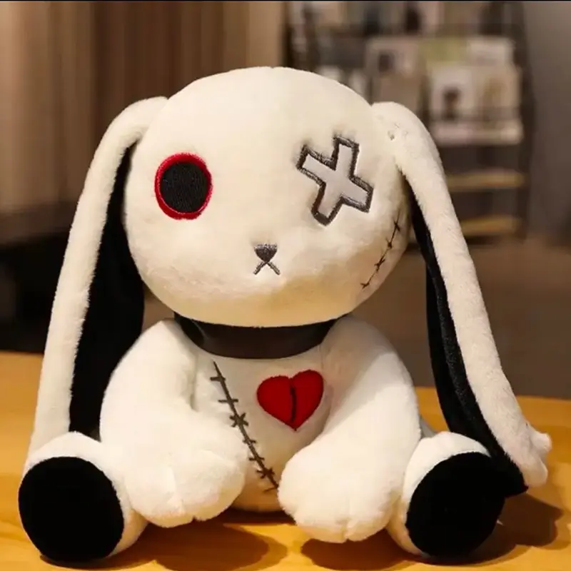 Kinny’s Gothic Bunny Plush - Soft Plush Toy with Unique Design and Comfortable Play Experience