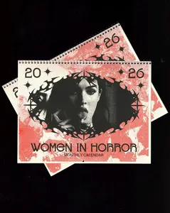 2026 Women of Horror Risograph Wall Calendar