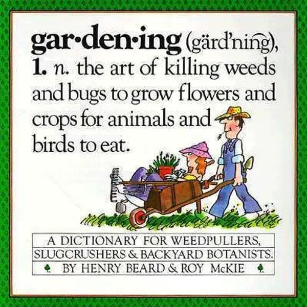USED Book - Gardening: A Gardener's Dictionary by Henry Beard (Paperback) - english