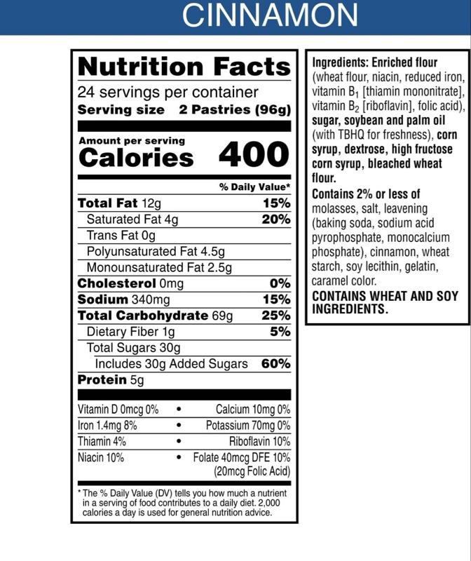 Pop-Tarts Brown Sugar Cinnamon, 48 ct