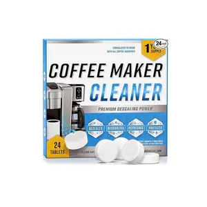 Single-Dose Descaler — Universal Compatibility for All Coffee Machines — 24-Pack — Compatible with Nespresso, Keurig, Ninja, De'Longhi, Miele — Effectively Removes Limescale & Deep Cleans #CoffeeMachineCleaner #Descaler