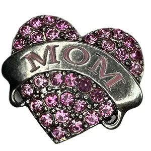 The SnapBliss Mom Heart Snap Charm, Fun Snap-On Charms for Tumbler Cup Bracelets, Personalize Your Drinkware with Unique, Interchangeable Accessories! ideal holiday gift