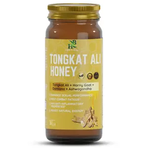 Herb To Body Tongkat Ali Honey | Multifloral Honey | Wildcrafted | 16oz Flavor Sweet