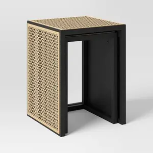 Nesting Accent Table Black/Natural (FA) - Threshold