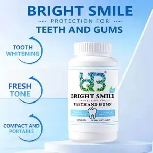 UQB Oral Microbubble Tablets: Combat Yellow Teeth & Bad Breath | Hydroxyapatite Whitening + Thymol for Ulcers | Honeysuckle Freshens Breath | On-the-Go Chewable Care, 60 Tabs | Sugar-Free