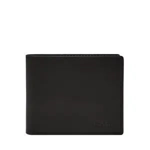 Fossil Men's Derrick RFID Leather Bifold with Flip ID