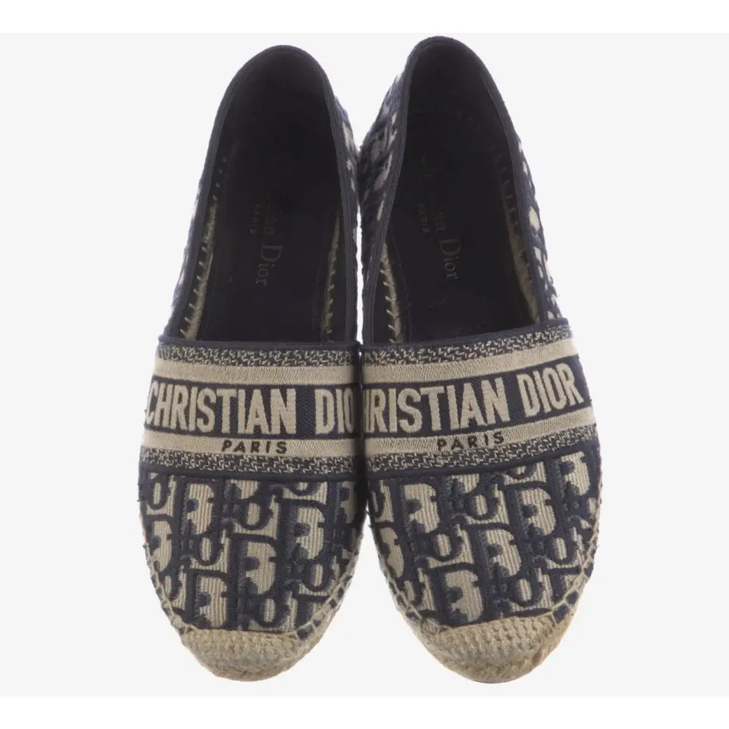 CHRISTIAN DIOR Women's Size: 8 | IT 38 Oblique Jacquard Canvas Espadrilles