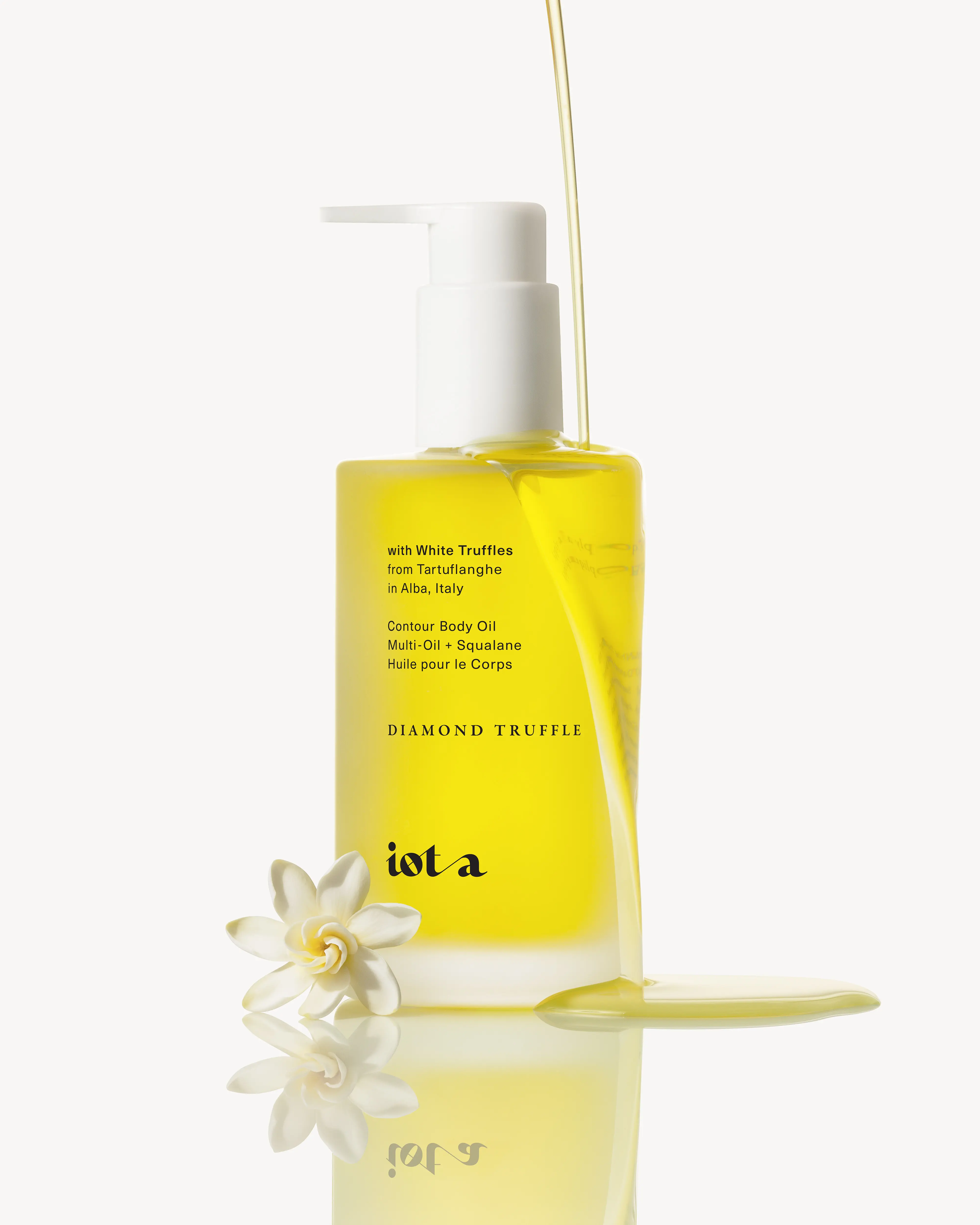 IOTA Diamond Truffle Contour Body Oil with Real Diamond Powder & White Truffle from Italy 8-Oil Blend Firming Glow Sculpting Treatment 5 fl oz