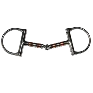 Bit SS Racing D 5" Snaffle with Copper Roller Mouthpiece #28009