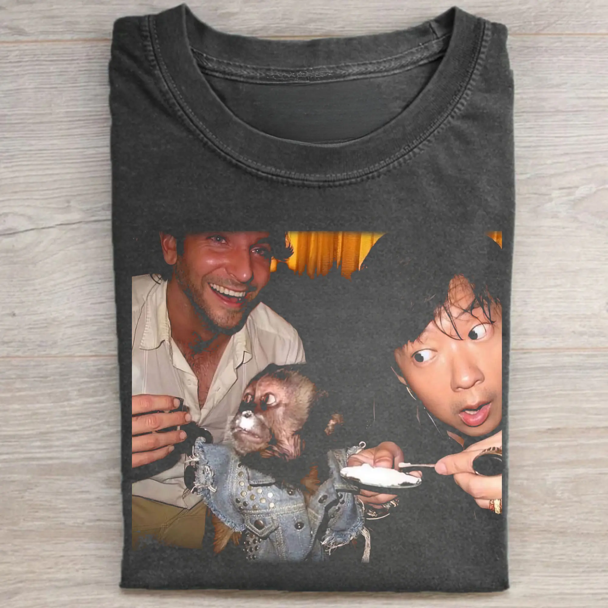 Gildan Men's Short-Sleeve Round Neck Menswear Top - Vintage The Hangover Graphic Tshirt, Phil & Mr. Chow Iconic Scenes, Funny Casual T-Shirts, Streetwear Gift for Friends