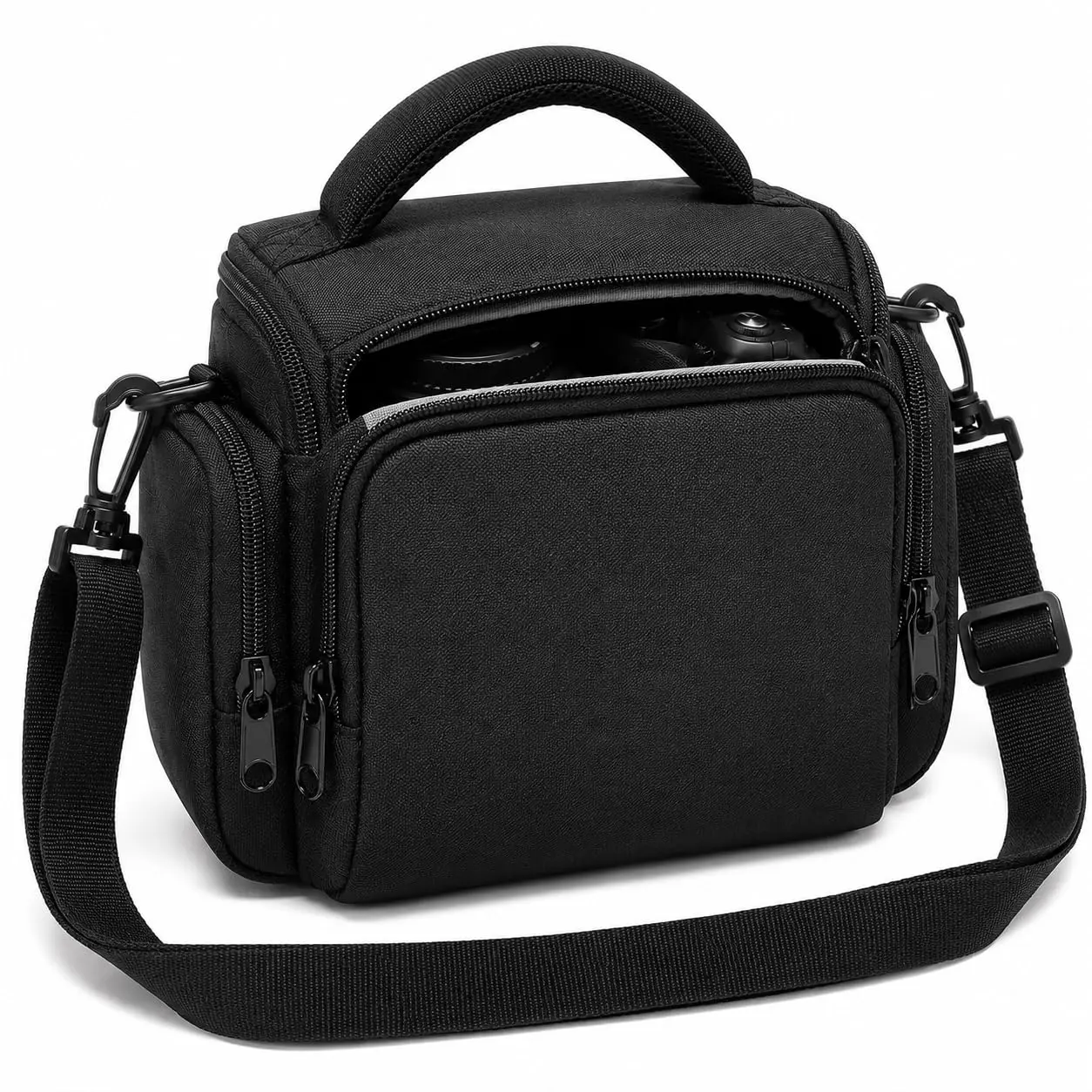 Acuvar Small Camera Bag, Waterproof Crossbody Camera Case with Shoulder Strap for Mirrorless Cameras, Compact Travel Camera Bag Fits Canon Sony Nikon Fujifilm