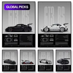 Unframed wall art, frameless printed artwork, GTRS model poster, home decor, office mural, decorative piece, suitable for living rooms, bedrooms, entryways, multiple designs available