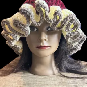 Floppy Ruffle Bucket Hat