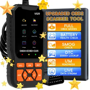 2026 Enhanced Universal Obd2 Scanner, Engine Code Reader, 65000+ Fault Codes, Real-Time Data, Battery Voltage Check, Obdii Protocol Support