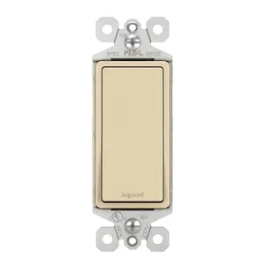 Legrand TM870I - radiant Single-Pole Rocker Light Switch, 15-Amp, 120V, Ivory