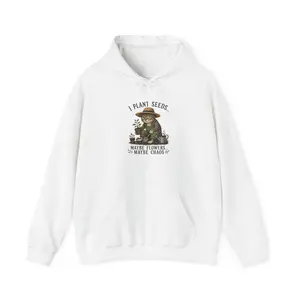 Men's Unisex Heavy Blend™ Hooded Sweatshirt, Ribbed Fabric Tops with Decoration for Easy Matching