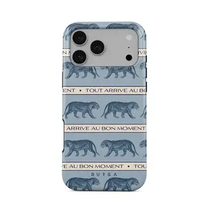 BURGA Bon Moment   iPhone Case for iPhone 11–17 Pro Max Plus Air – Retro Cloud Aesthetic Phone Case, Cute Airy Sky Design, Shockproof Protective Cover, MagSafe & Wireless Charging Compatible Gift for Her
