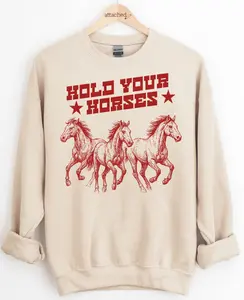 Hold Your Horses Graphic Top