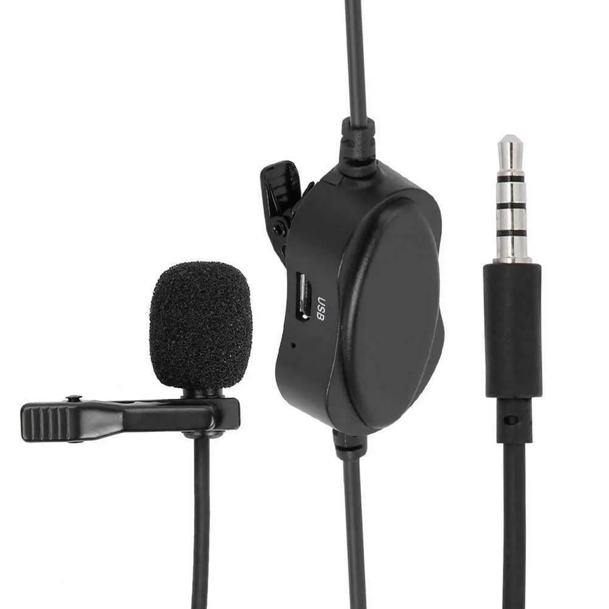 YELANGU MY2 Professional Corded Condenser Lavalier Microphone for DSLR Cameras, Video Cameras, Smartphones - High-Quality Audio Recording Accessory for Content Creators, Interviews