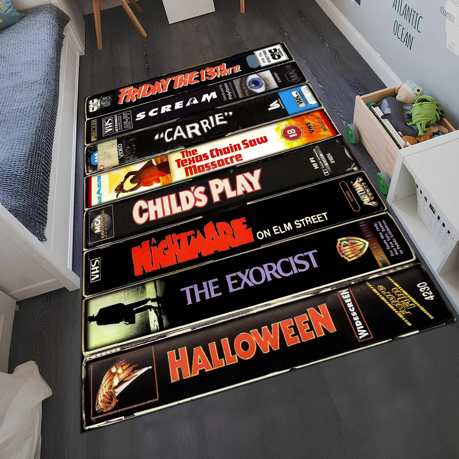 Horror Movie Rug 2,Movie Rug,Horror Rug,Movie Decor,Area Rug,Living Room Rug,Fantastic Rug,Minimalist Rug,Custom Rug,Popular Rug,Gift Ideas