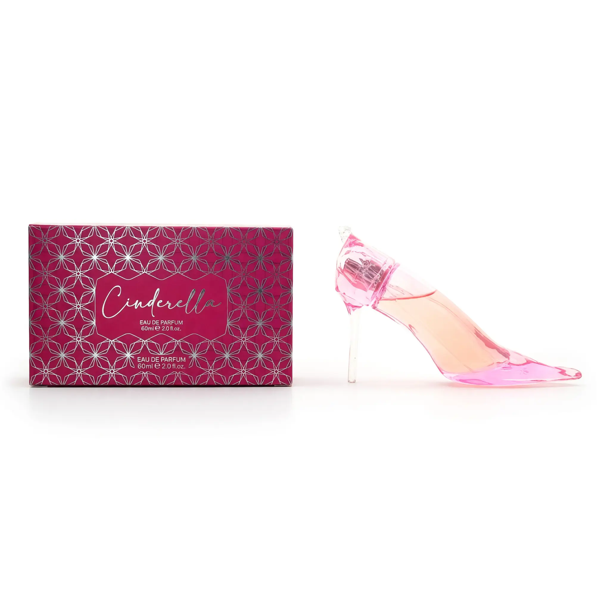 Disney Cinderella Slipper Pink Eau De Parfum for Women, 2 fl oz Spray in Collectible Slipper Bottle