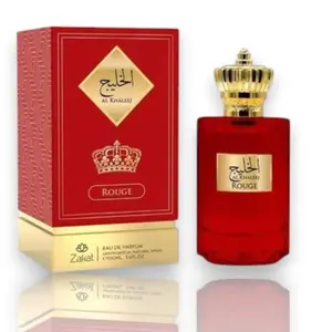 Lattafa Zakat Al Khaleej Rouge Women's EDP Perfume - 3.4oz (100ml) Exotic Floral, Amber Floral, Aromatic Woody Fragrances, Exotic Fragrances
