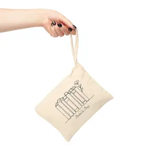 Booked & Busy Bookshelf Pouch | Accessory Zipper Pouch