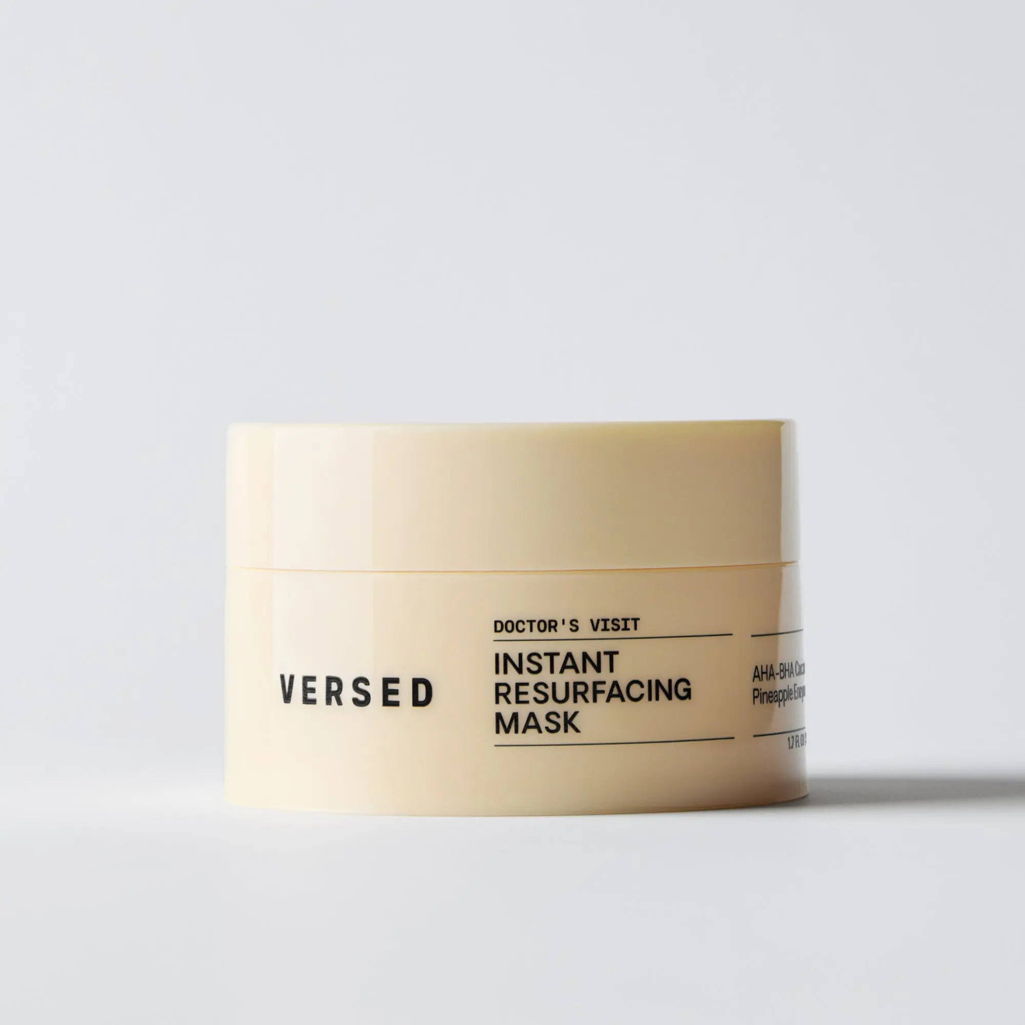 Versed Doctor's Visit Skin Resurfacing Face Mask - Glycolic Acid + Lactic Acid Face Exfoliant for Dark Spots & Skin Texture - AHA BHA Enzyme Mask to Brighten, Smooth Rejuvenate