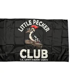 Little Pecker Club Funny Flag wall decor banner gift husband Flag Ornaments large big Slogan Tapestry seasonal fathers day Decorative US Camping,trippy room decor,Independence Day,gifts boyfriend,gifts for girl adults,gifts under 100 dollar